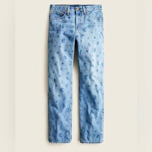 J. Crew Slouchy Boyfriend Denim Jeans Bandana Paisley Wash 90's Style Size 31